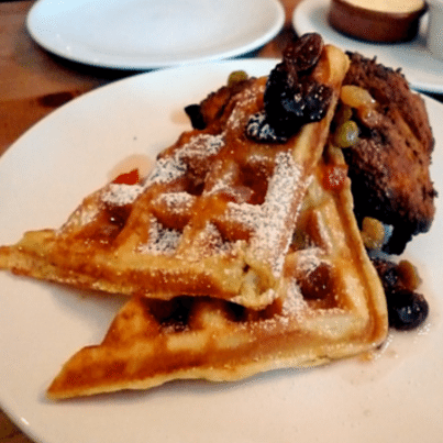 Rachael Ray: Spicy Chicken and Cheddar Waffle Sandwiches Recipe